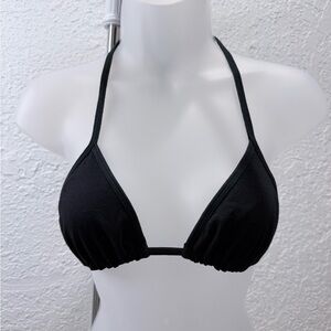 Black Halter Bikini Top